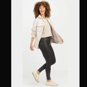 ✨NWOT✨ Spanx Faux Leather Legging • size medium